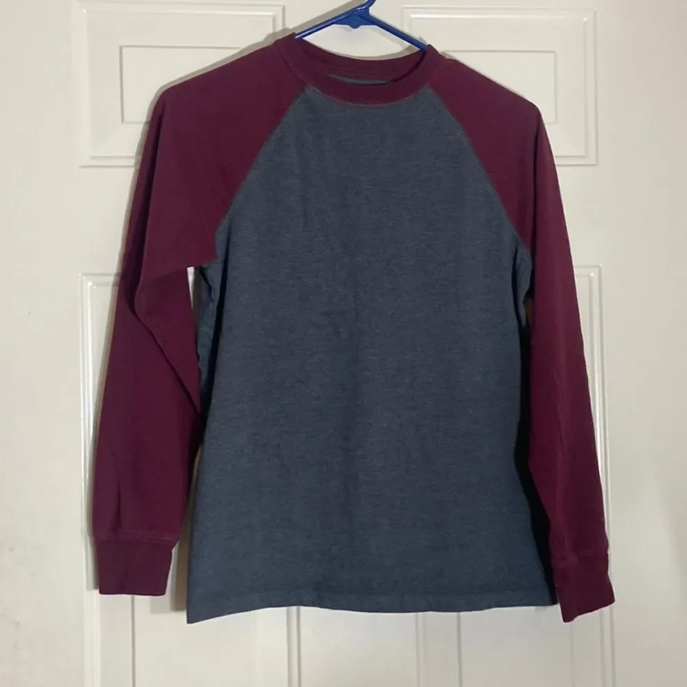 10/$50 Urban Pipeline Shirt Size L Color Burgundy And Grey Long Sleeve